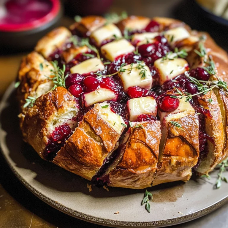 Cranberry Brie Pull-Apart Bread