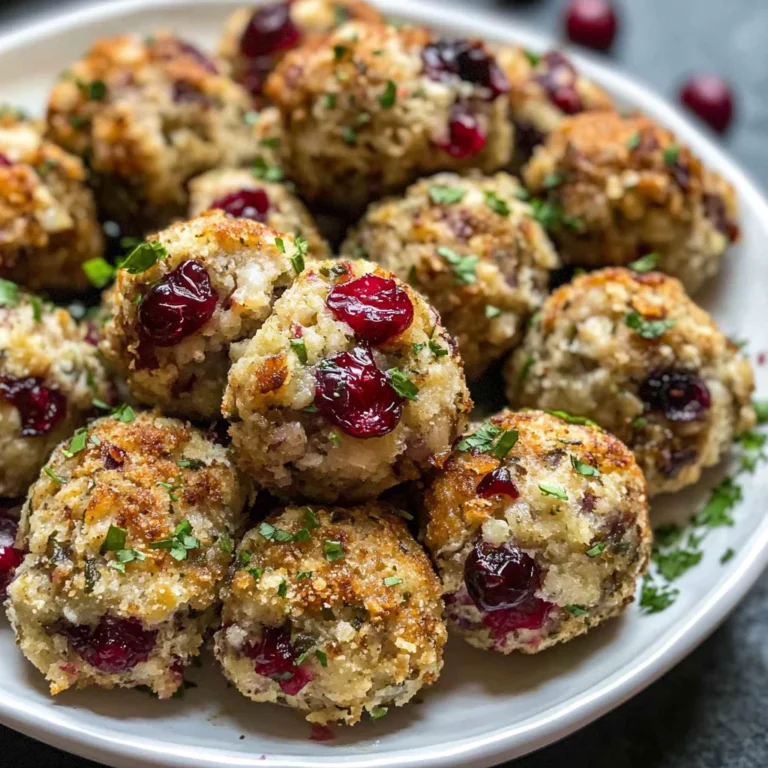 Cranberry & Turkey Stuffing Balls