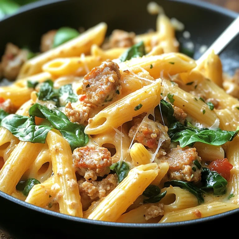 Creamy Tuscan Sausage Pasta