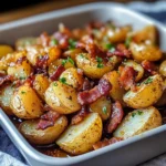 Crispy Bacon Honey Roasted Potatoes