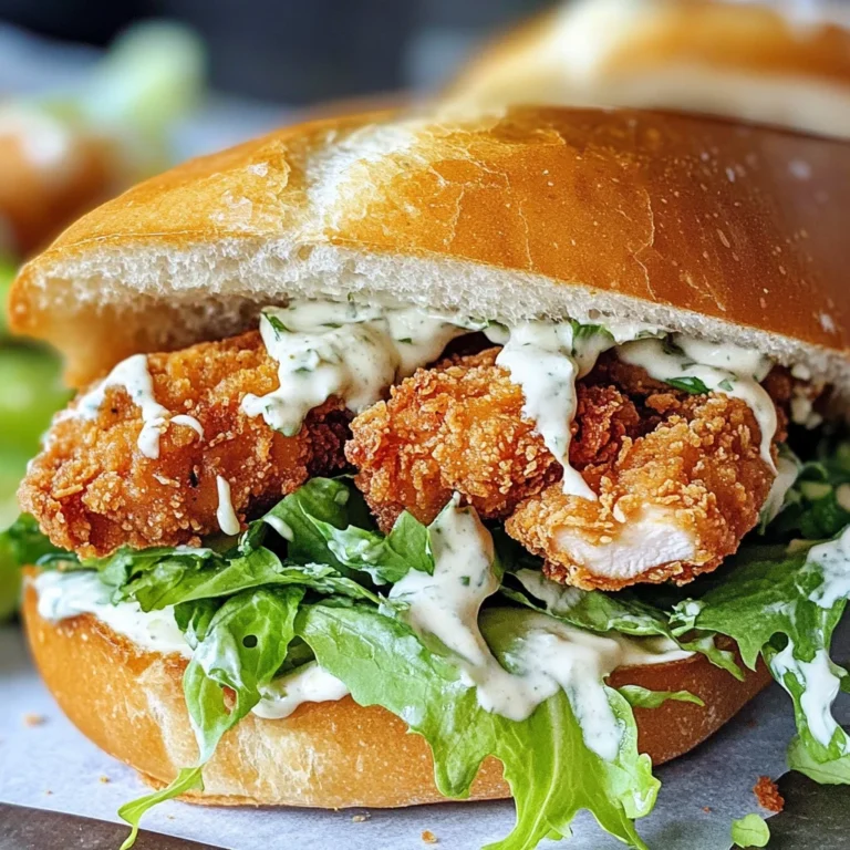Crispy Chicken Caesar Sandwich