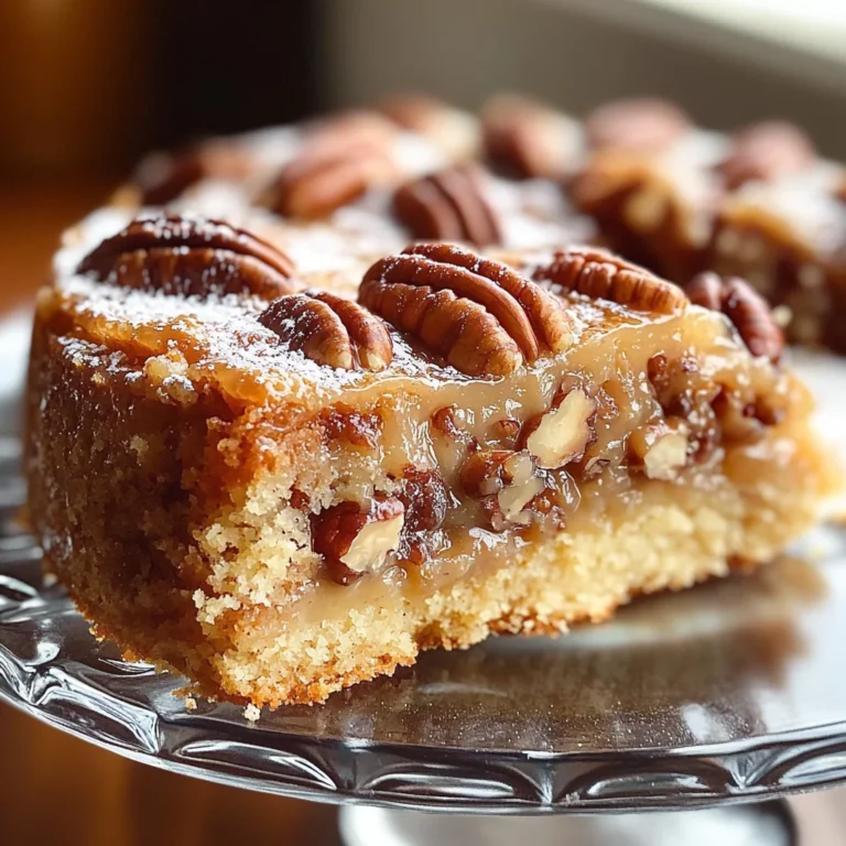 Delicious Gooey Butter Pecan Cake