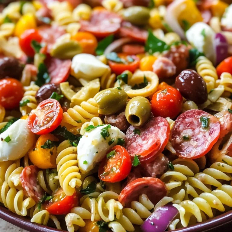 Easy Italian Antipasto Pasta Salad