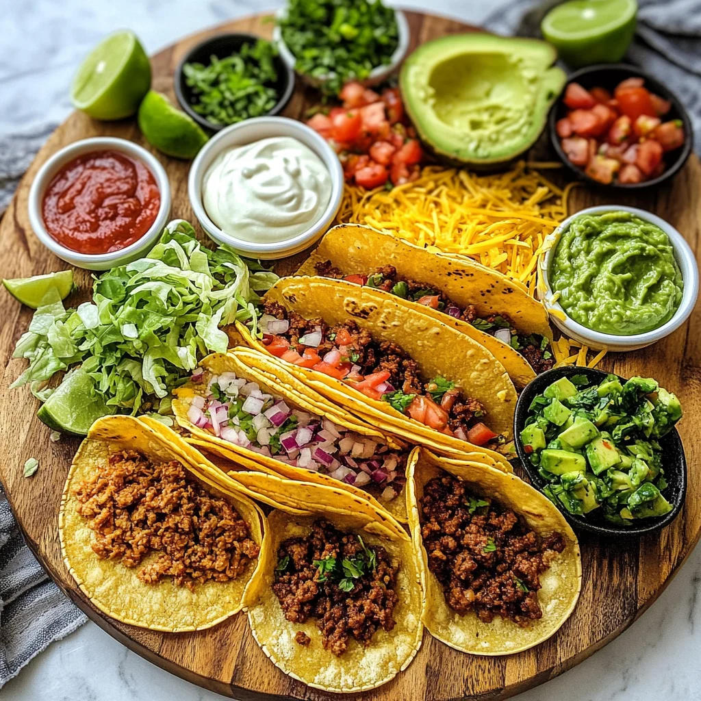 Easy Taco Recipe Dinner Board