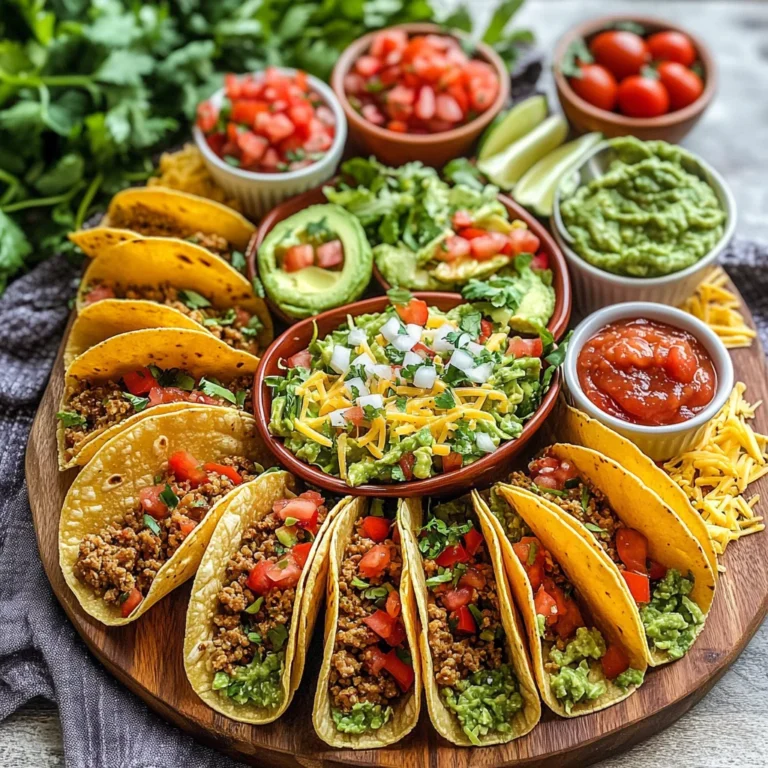 Easy Taco Recipe Dinner Board