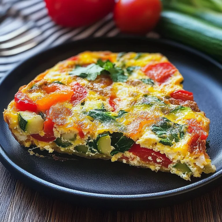 Garden Veggie Frittata: A 150-Calorie Delight