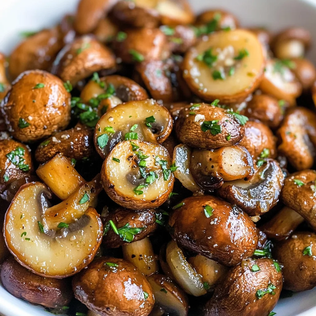 Garlic Butter Mushrooms & Onions