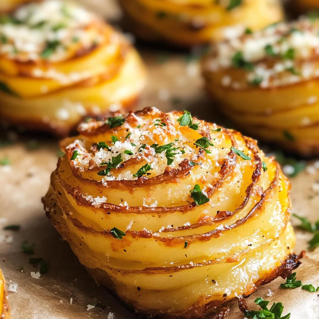 Garlic Parmesan Duchess Potatoes