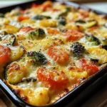 High-Protein Cottage Cheese Veggie Bake Recipe