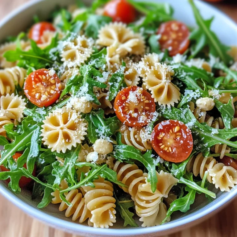 Lemon Arugula Pasta Salad