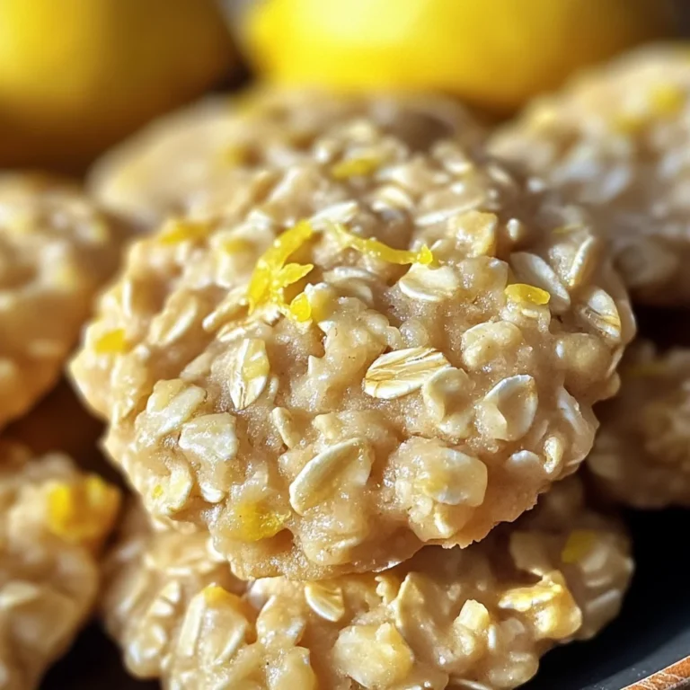Lemon Oatmeal No-Bake Cookies