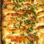 Roasted Garlic Potatoes au Gratin
