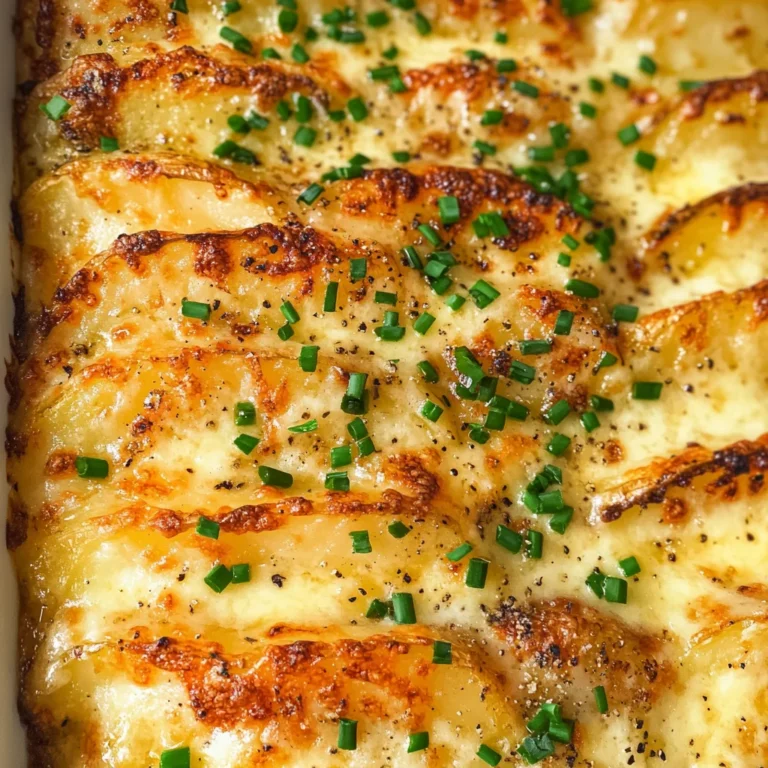 Roasted Garlic Potatoes au Gratin