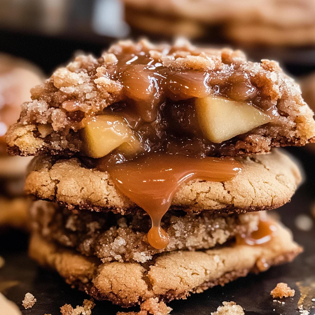 Salted Caramel Apple Pie Cookies