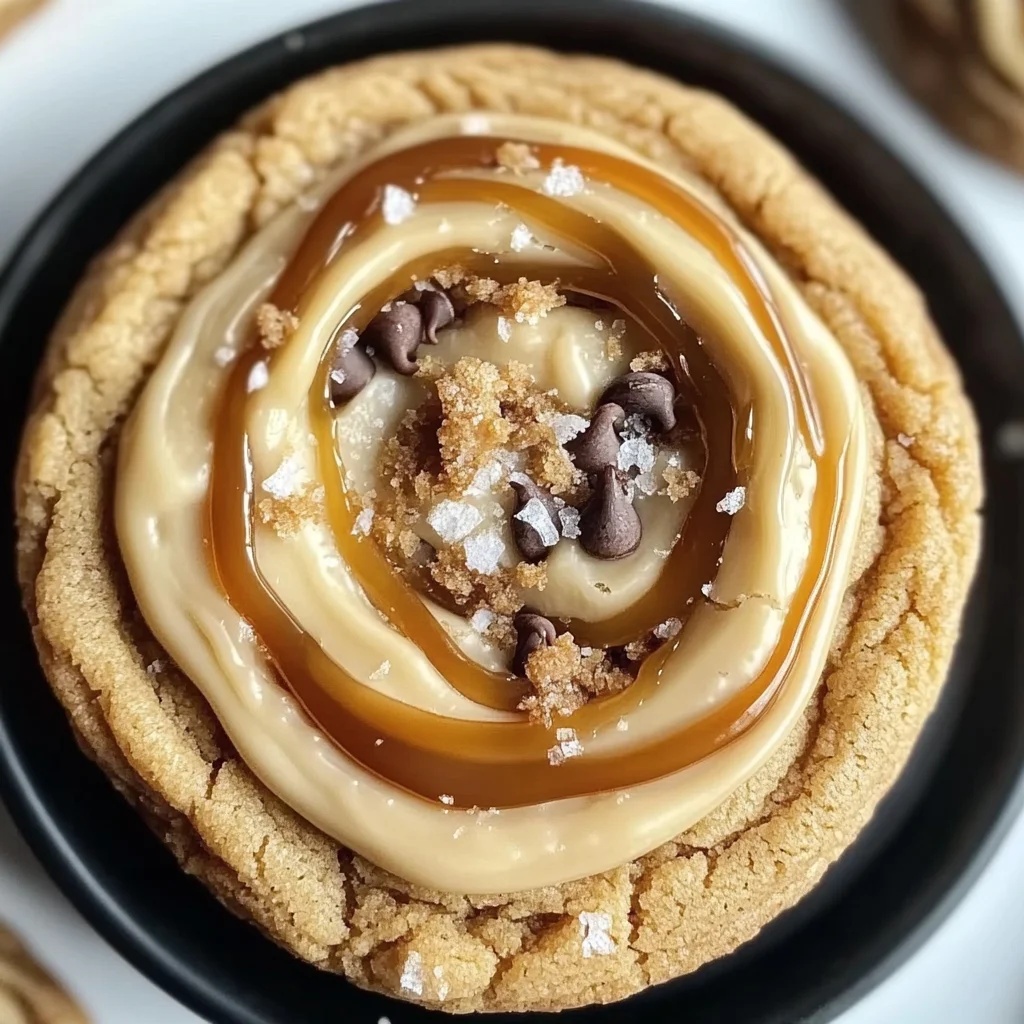 Salted Caramel Cheesecake Cookies