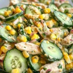Street Corn Creamy Cucumber Salad