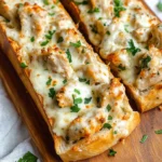 The Viral Chicken Alfredo Garlic Bread I'm Obsessed With