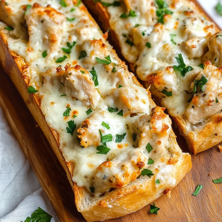 The Viral Chicken Alfredo Garlic Bread I'm Obsessed With