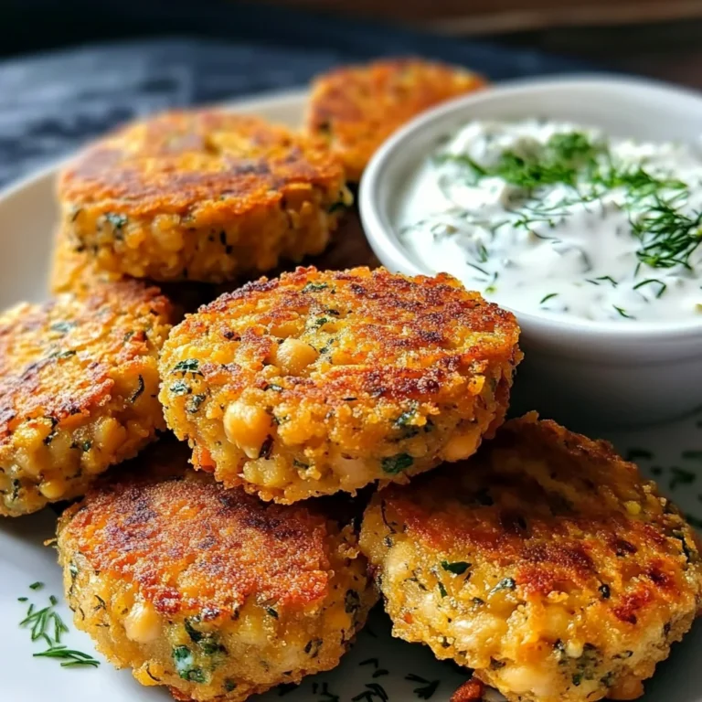 Ultimate Mediterranean Lemon Chickpea Patties with Yogurt Sauce