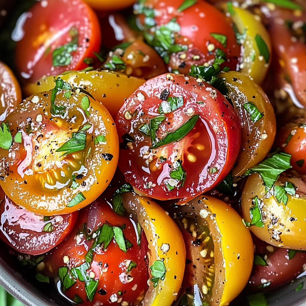 Zesty Marinated Tomatoes
